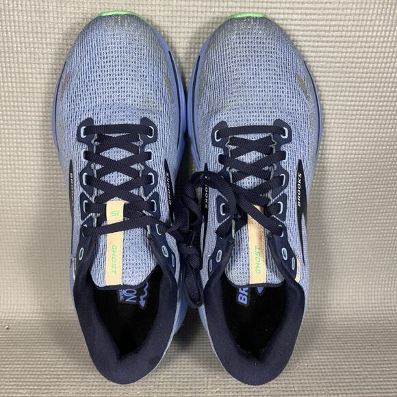 Brooks Ghost 15 Women Size 10 B Peacock Vista Blue Linen Running Shoes Sneakers - Picture 12 of 12